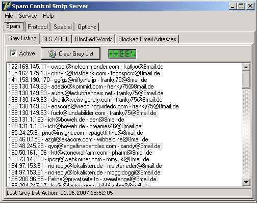 Spam Control (Server) 1.50 Screenshot