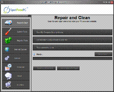SpotFreePC Registry Cleaner 4.0 Screenshot