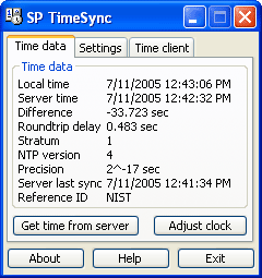 SP TimeSync 2.3 Screenshot