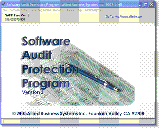 Software Audit Protection Program 3.0 Screenshot