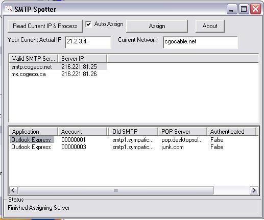 SMTP Spotter 1 Screenshot