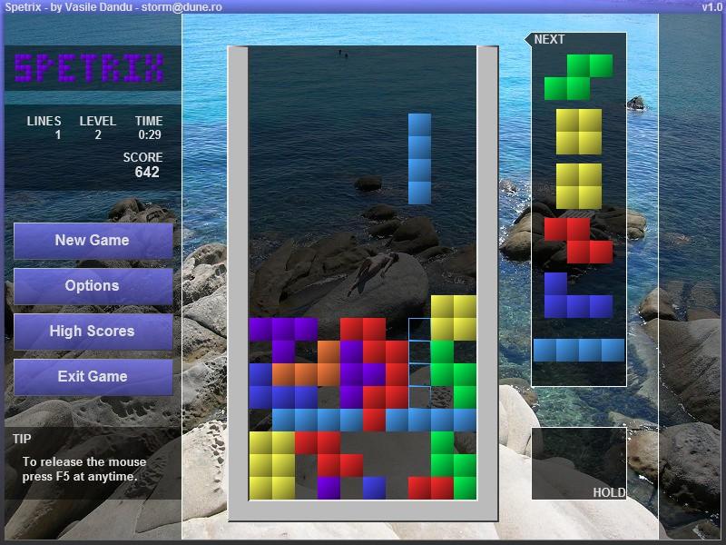 Spetrix (Tetris) v1.0 Screenshot