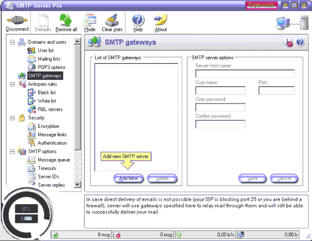 SMTP Server Pro 3.2 Screenshot