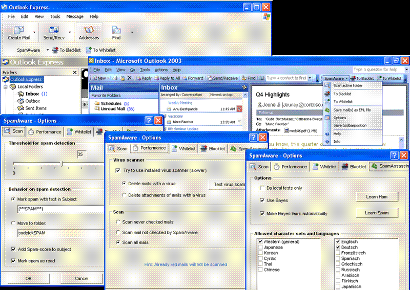 SpamAware 5.1 Screenshot
