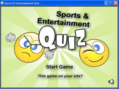 Sports and Entertainment Quiz 1.0 Screenshot
