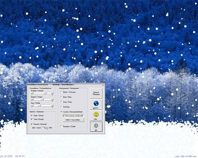Snowflakes Screensaver 2.01.0505 Screenshot