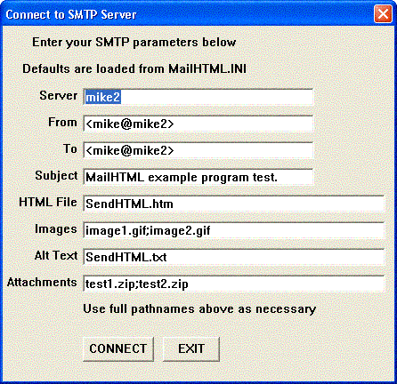 SMTP/POP3 Email Engine for dBase 5.0 Screenshot