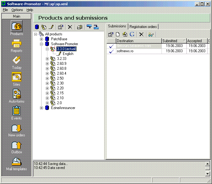 Software-Promoter 3.3.08 Screenshot