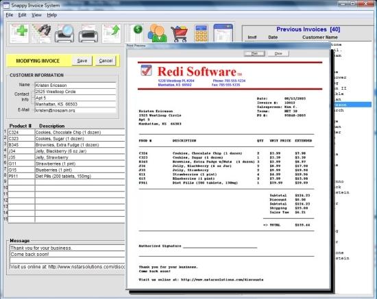 Snappy Invoice System 6.2.1.011 Screenshot