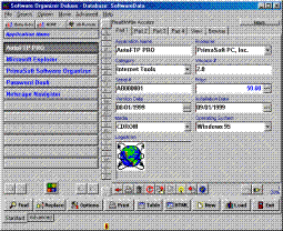 Software Organizer Deluxe 3.0 Screenshot