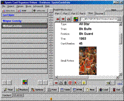 Sports Card Organizer Deluxe 3.0 Screenshot