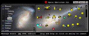 Space Emoticons Pro 3.01 Screenshot