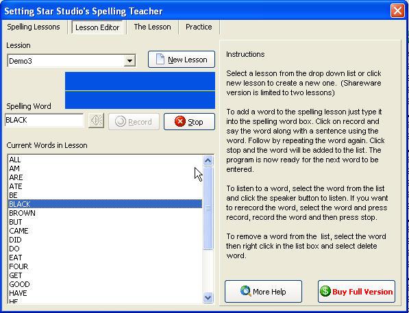 Spelling Teacher 1.1 Screenshot
