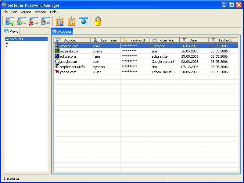 Softabar Password Manager 2.0.1 Screenshot