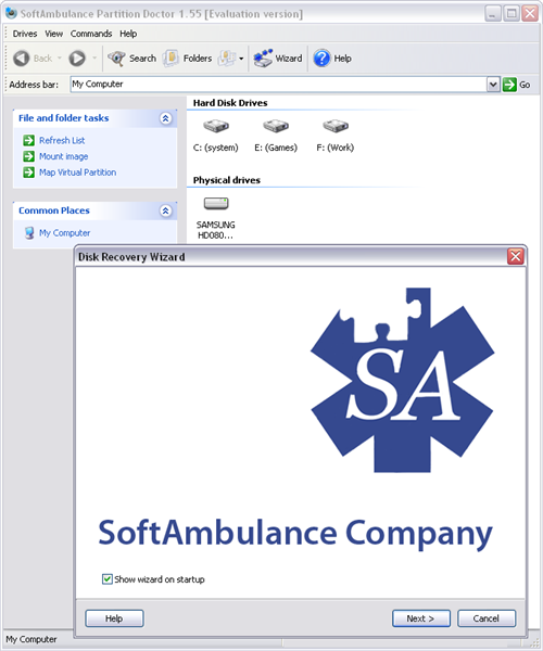 SoftAmbulance Partition Doctor 2.25 Screenshot