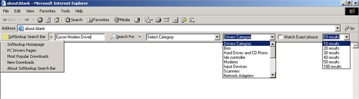 Softlookup Search Toolbar 1.01 Screenshot