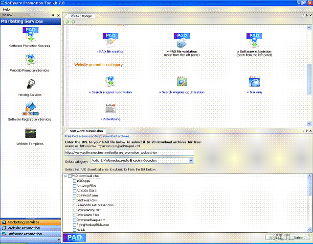 Software Promotion Toolkit 7.0 Screenshot