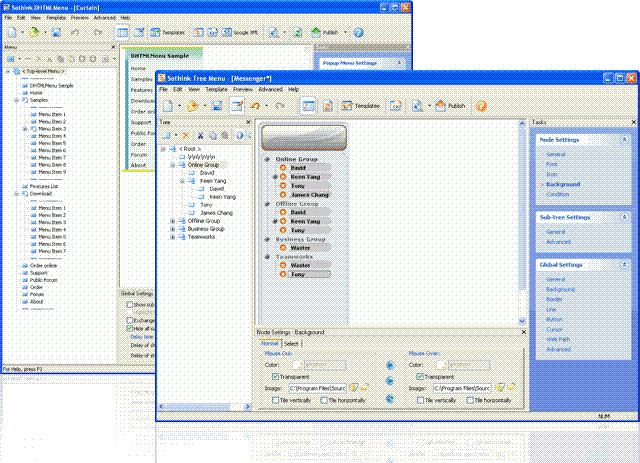 Sothink Menu Builder suite 6.3 Screenshot