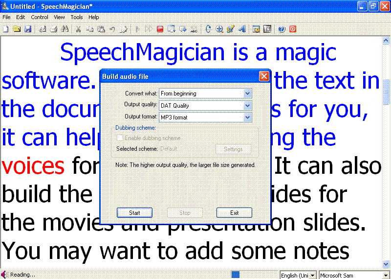 SpeechMagician 1.16 Screenshot