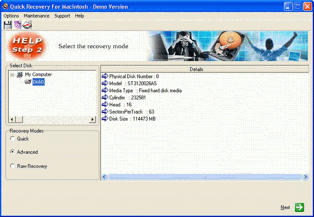 Unistal Mac Data Recovery Software 11.06.07 Screenshot