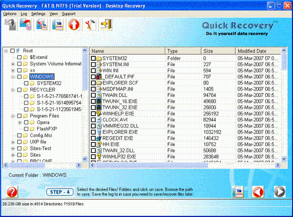 Unistal Windows Data Recovery Software 12.08.06 Screenshot
