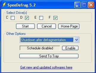 SpeeDefrag 5.2.1 Screenshot