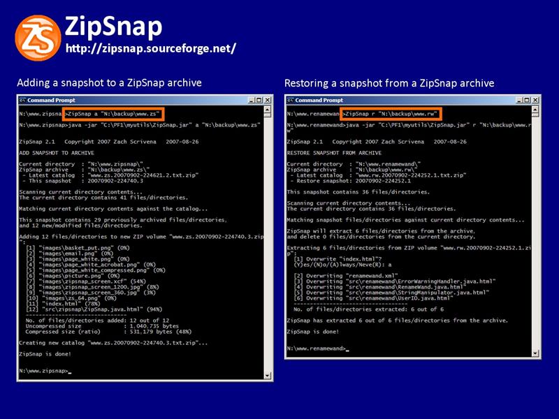 ZipSnap 2.1 Screenshot